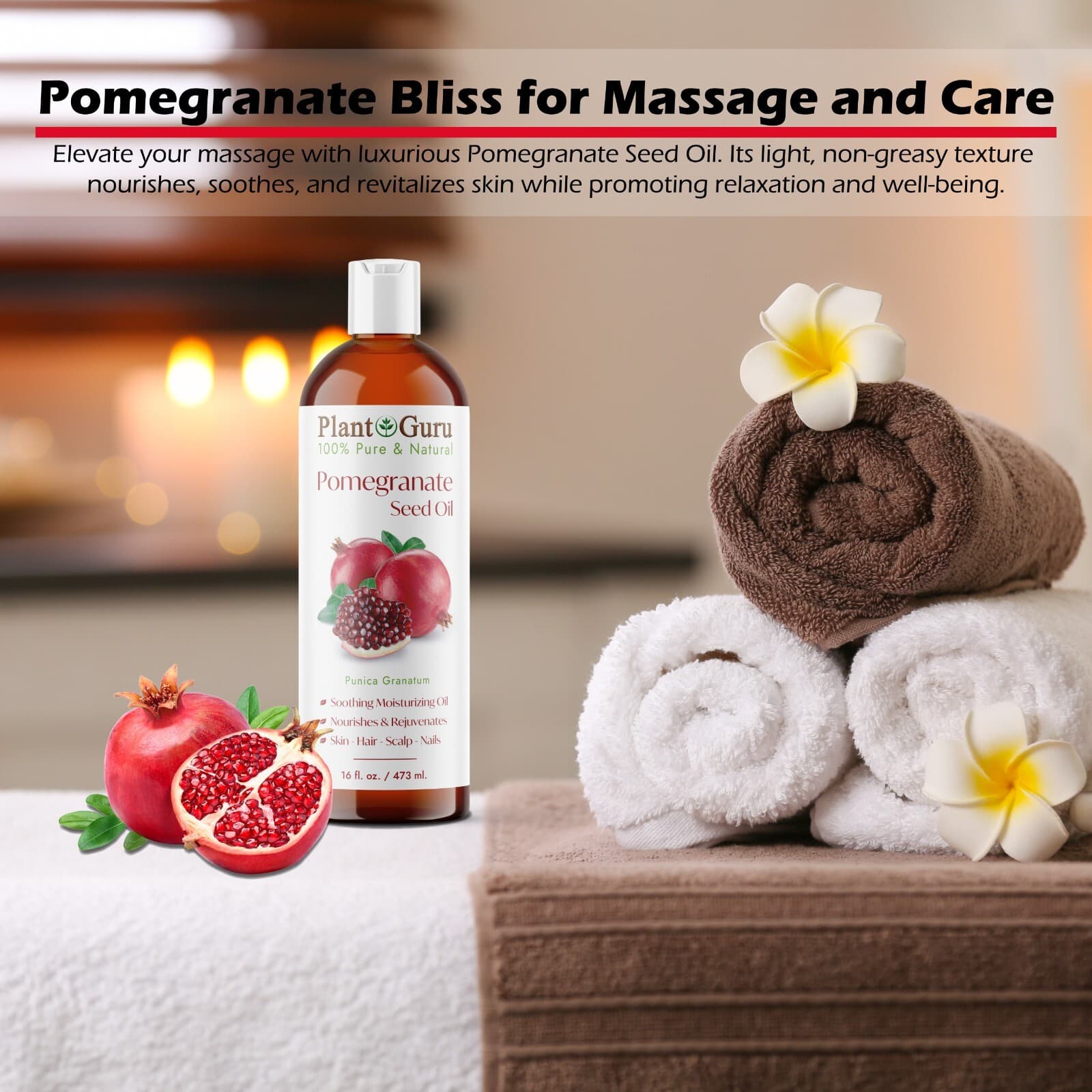 Pomegranate Seed Oil 2 oz. Cold Pressed 100% Pure Unrefined For Skin Face Hair 6