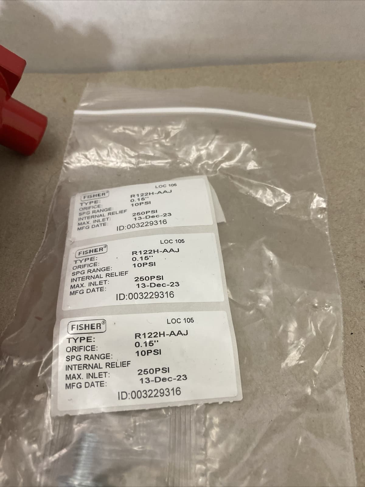 FISHER LP-GAS REGULATOR R122H-AAJ SPG RANGE 10PSI 4