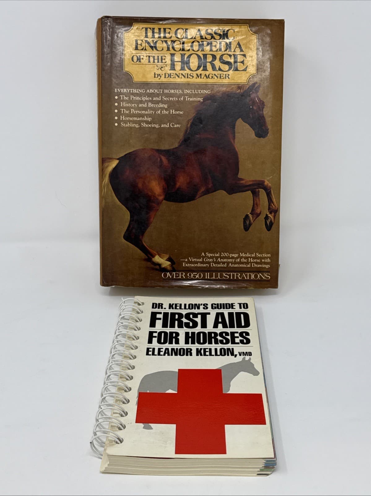 Lot of 2 -  Encyclopedia of the Horse By Dennis Magner & First Aid for Horses
