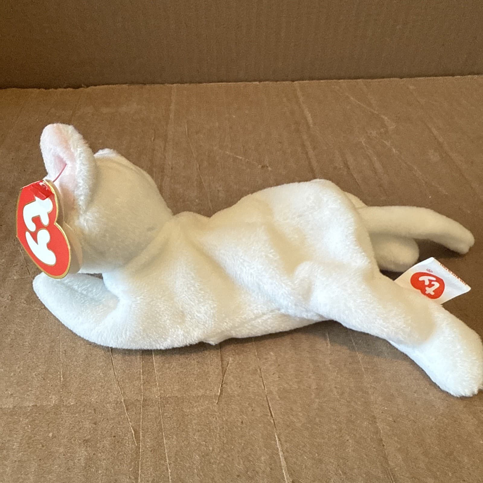 Authentic Ty Flip The Cat Beanie Baby - 3rd gen Hang  / 2nd gen Tush - PURE MINT 4