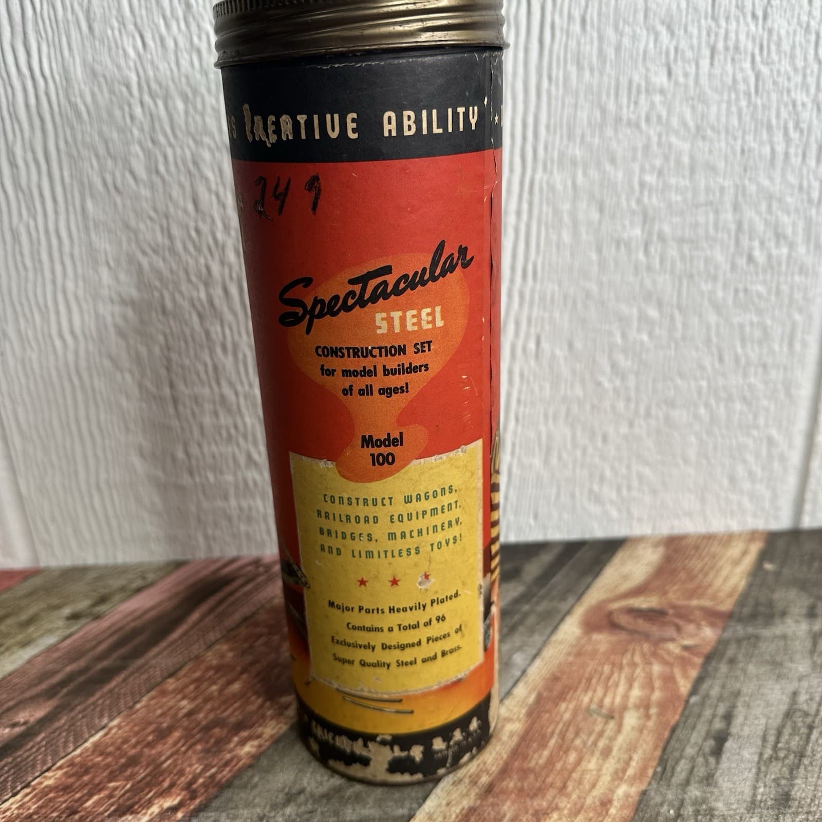 1948 Construct-O-Craft Building Toy Construction Set RARE Model 100 COMPLETE 3