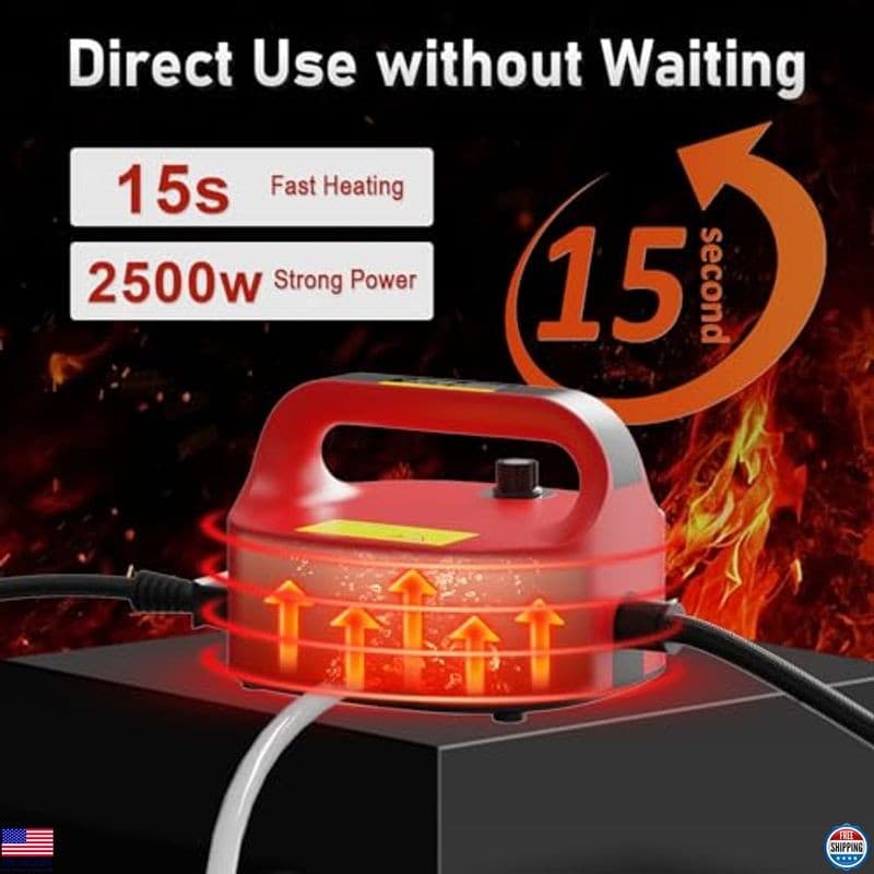 2500W Handheld Steam Cleaner, High-Temperature Pressurized Steam Cleaner, Grout 5