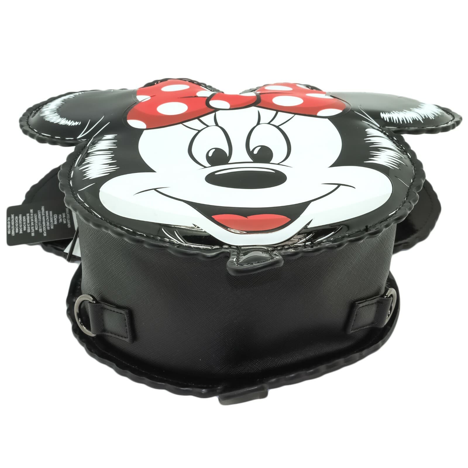 LOUNGEFLY Disney Minnie Mouse Die Cut Faux Leather Convertible Backpack NWT 5