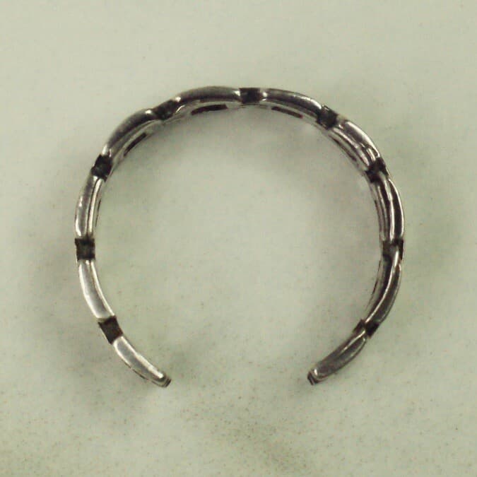 Sterling Silver Panther Link Toe Ring Size 4.75 Adjustable 5