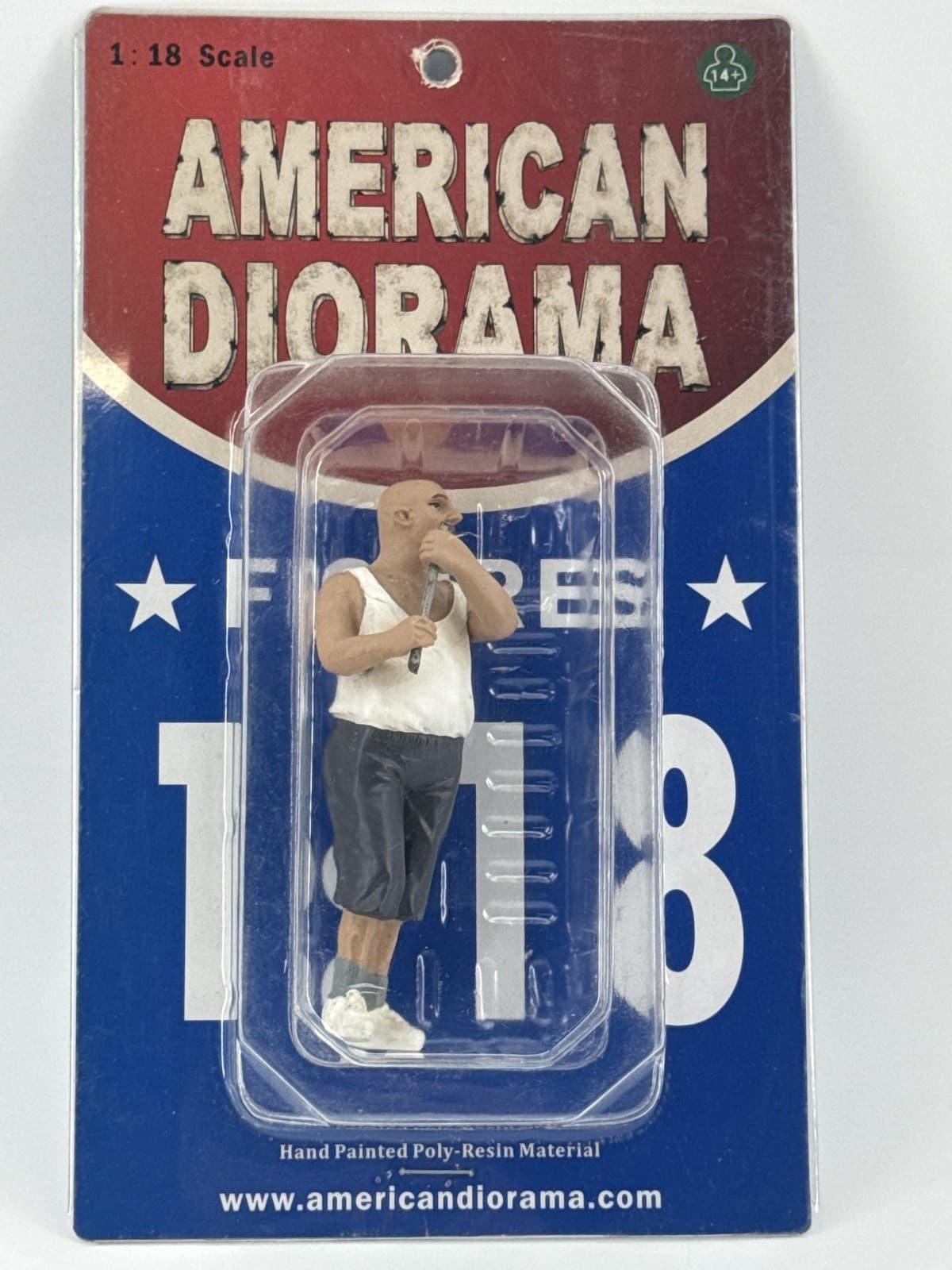AMERICAN DIORAMA 1:18 Scale Figure Man Mechanic 4" New