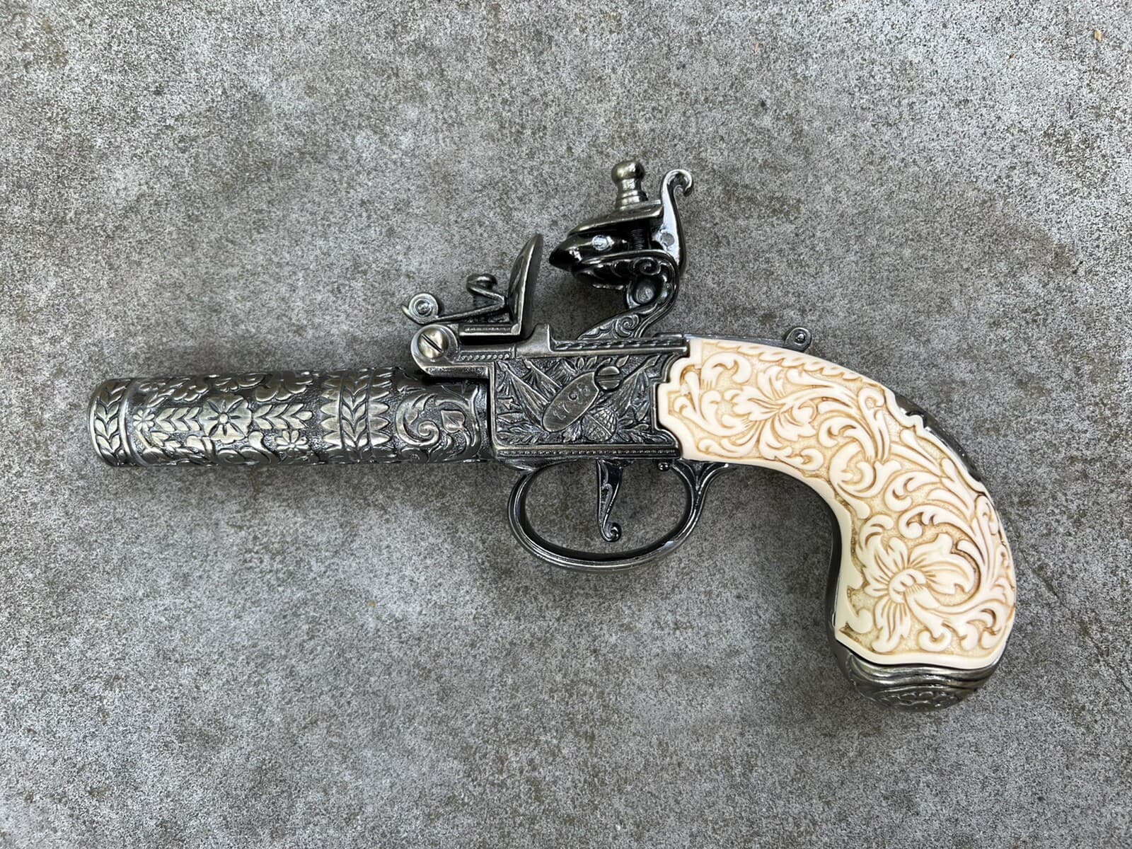 NEW Denix Colonial Replica 18th Century Charing Cross Ornate Flintlock PROPS 2