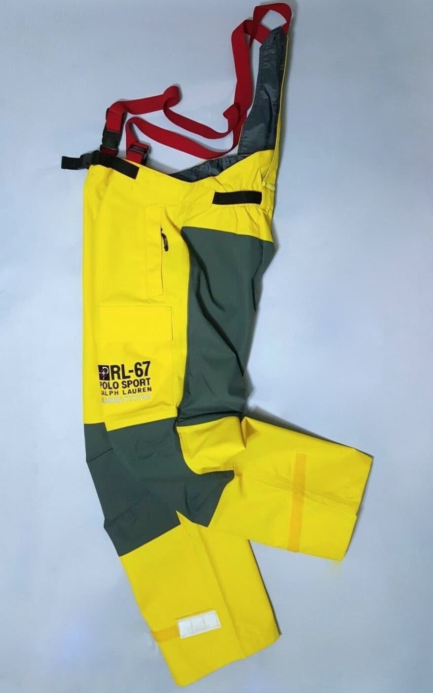 VTG.RALPH LAUREN POLO SPORT COLOR-BLOCK / SNOW-BEACH/SKI OVERALL PANT(DEADSTOCK)