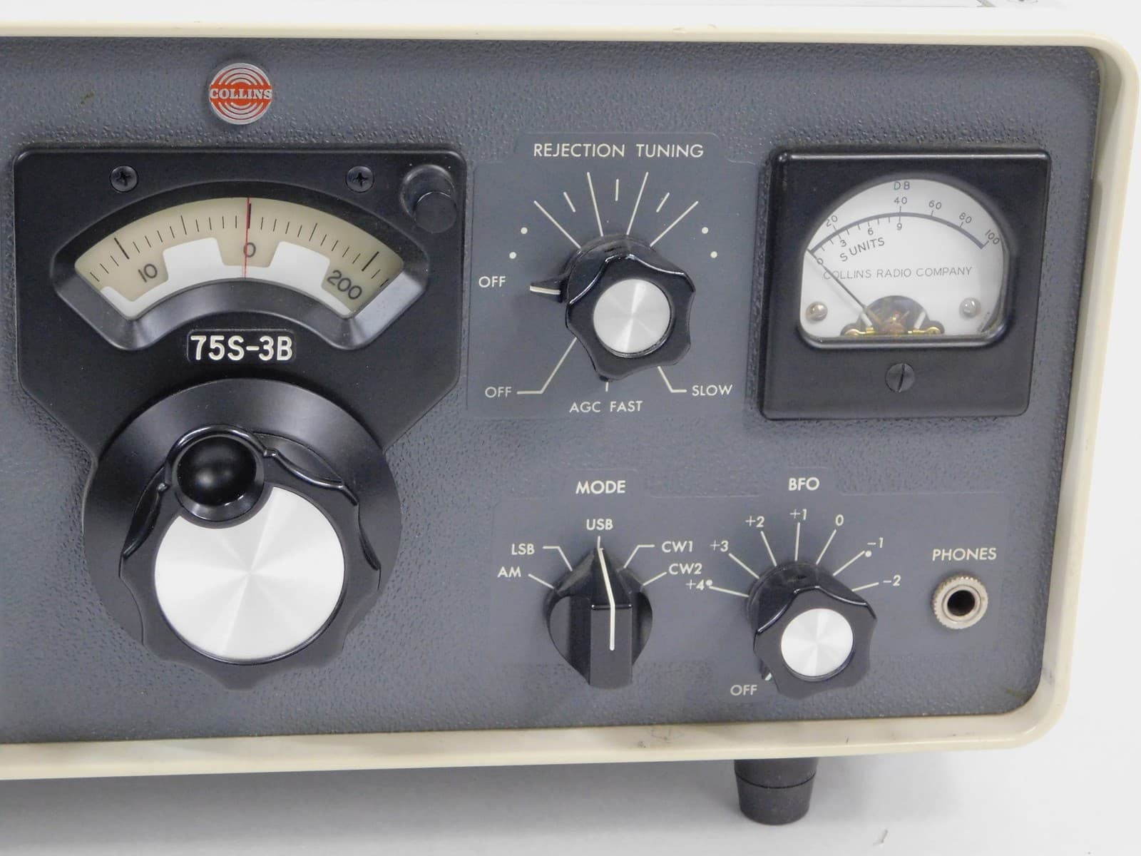Collins 75S-3B RE Vintage Ham Radio Receiver (SN 30448, AM is OK, weak SSB RX) 3