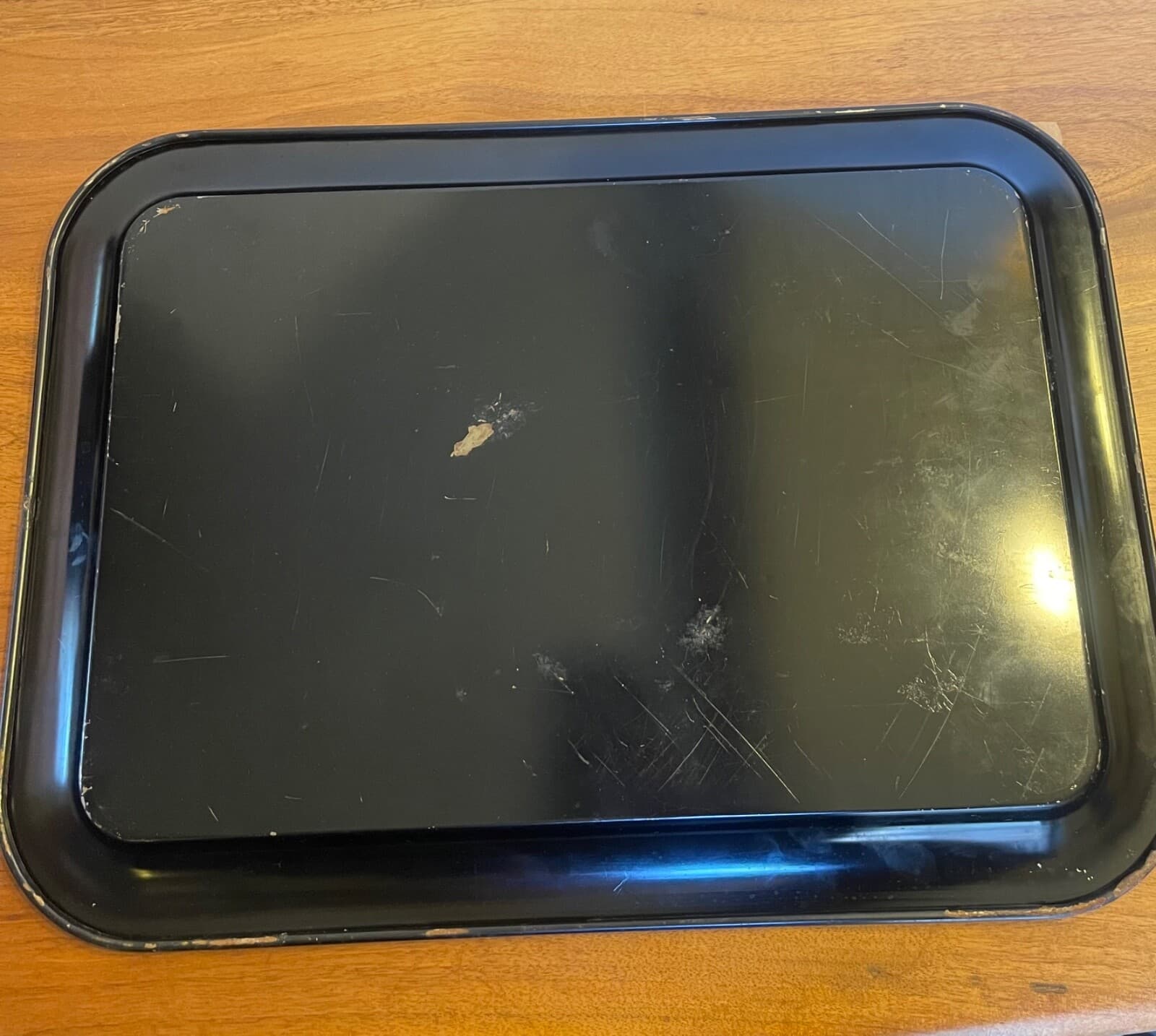 Vintage Toleware 18x13" Tray Black with Red Roses MANY AVAILABLE 5