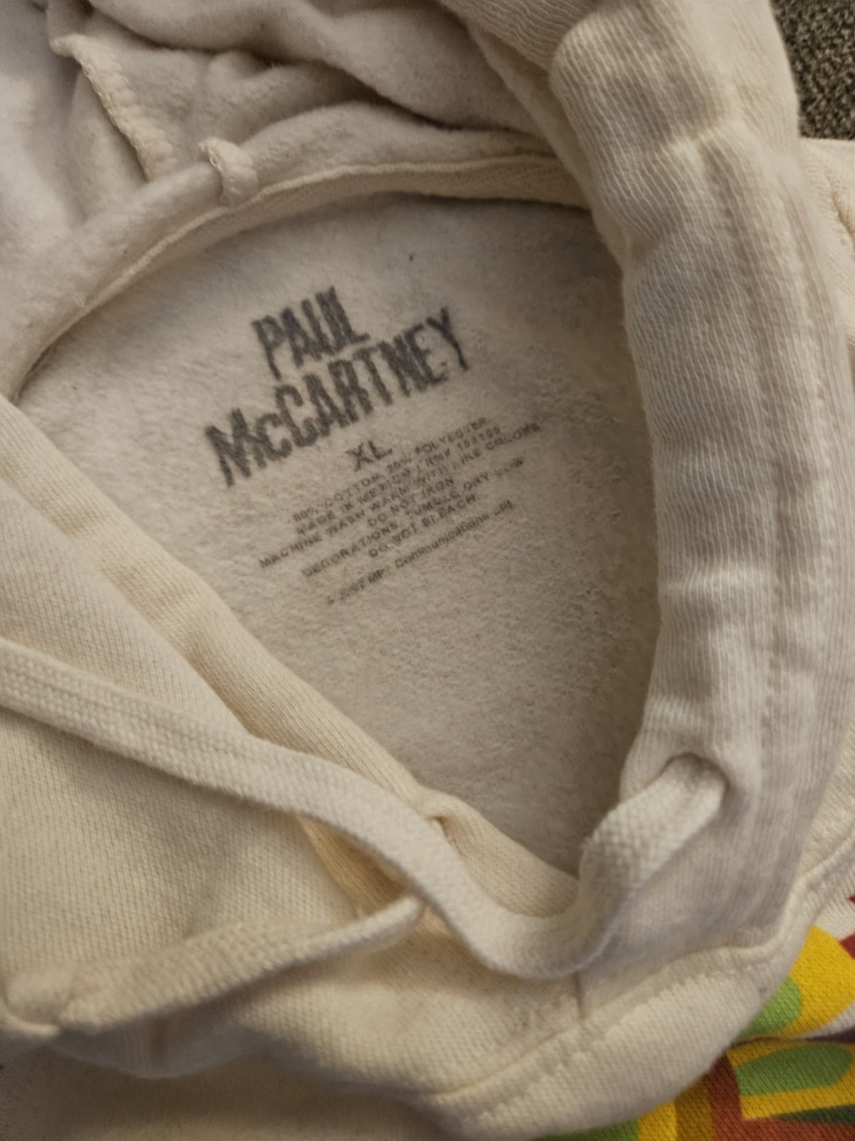 Paul McCartney Got Back Tour 2022 Cropped XL Hooded Sweatshirt Aztec Native RARE 5