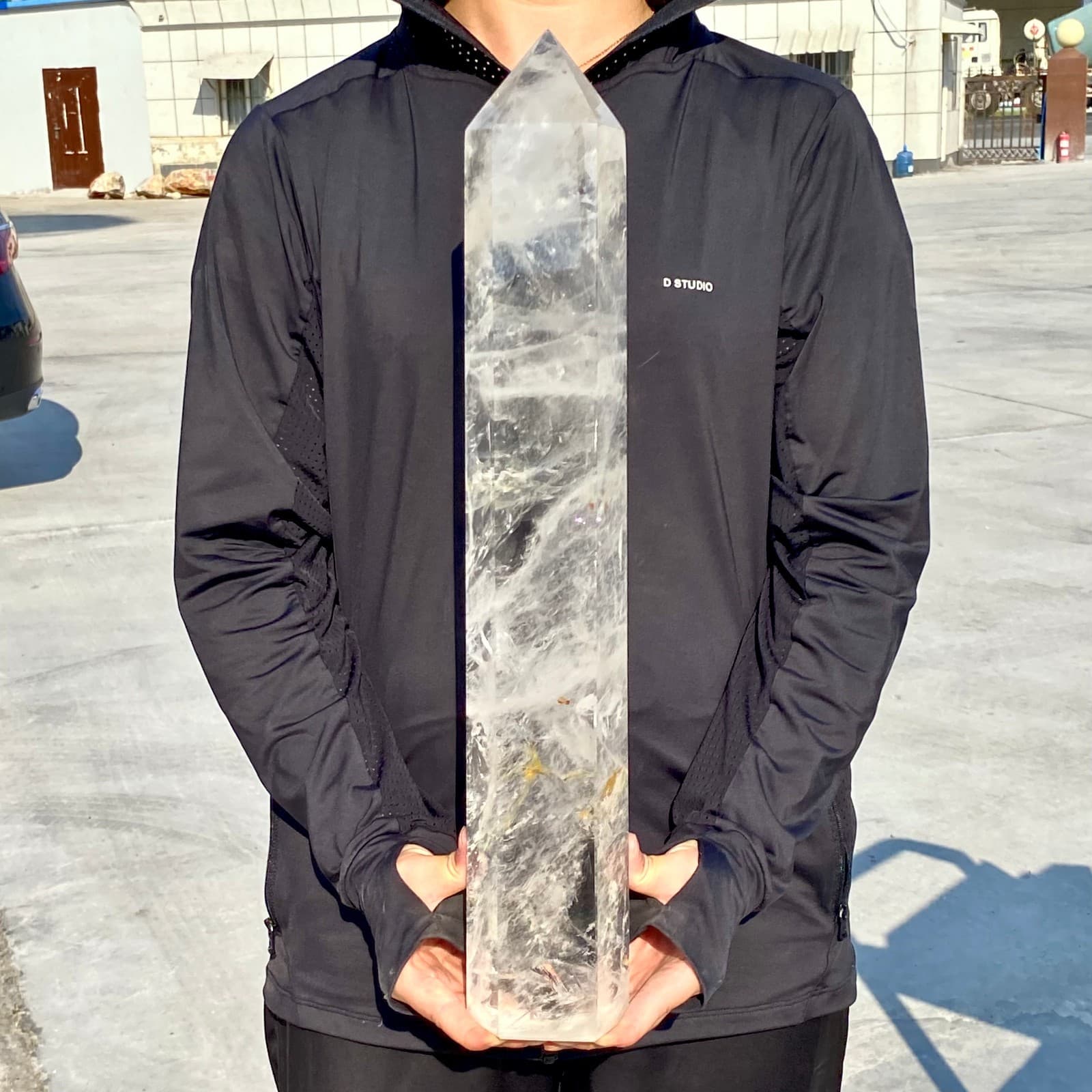 13.78LB Natural Clear Crystal Obelisk Quartz Energy Tower Point Reiki Healing 2