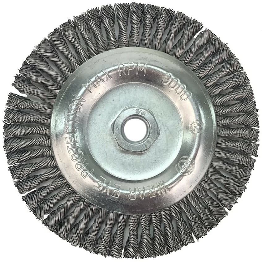 3 Pack - 7" x 5/8-11" Carbon Steel Stringer Bead Wire Wheel For Angle Grinder 3