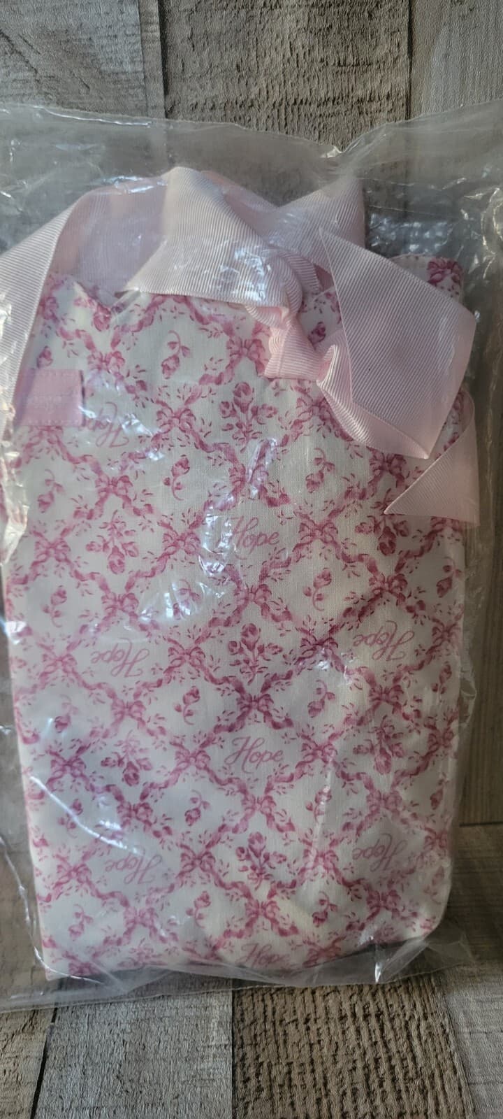 Longaberger 2009 Horizon of Hope Tote NEW pink White Ribbon Cancer Gift Bag Rose 4