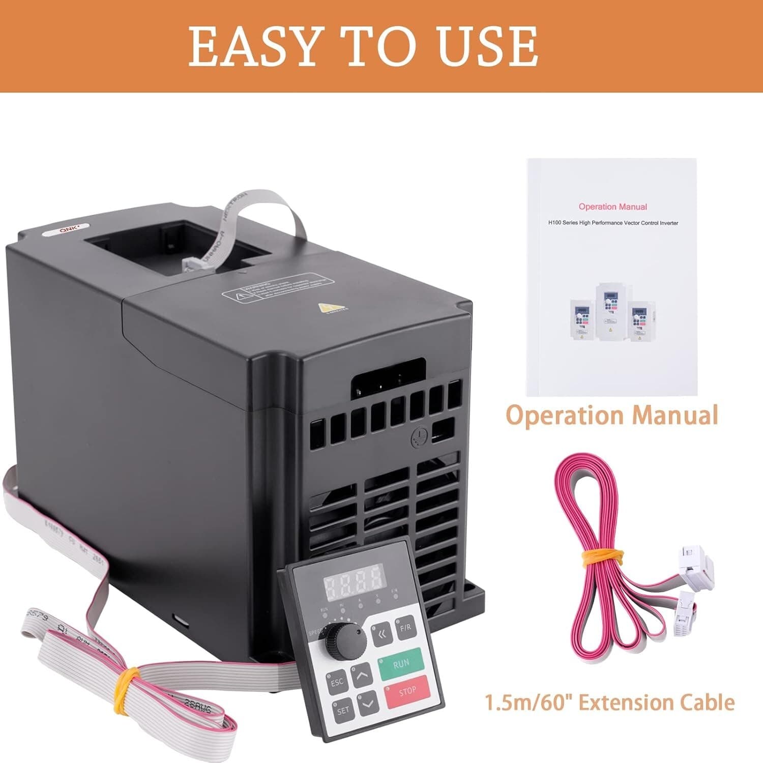 QNK 7.5KW 10HP 220V VFD 1 to 3 Phase Inverter Converter for CNC Spindle Motor 4