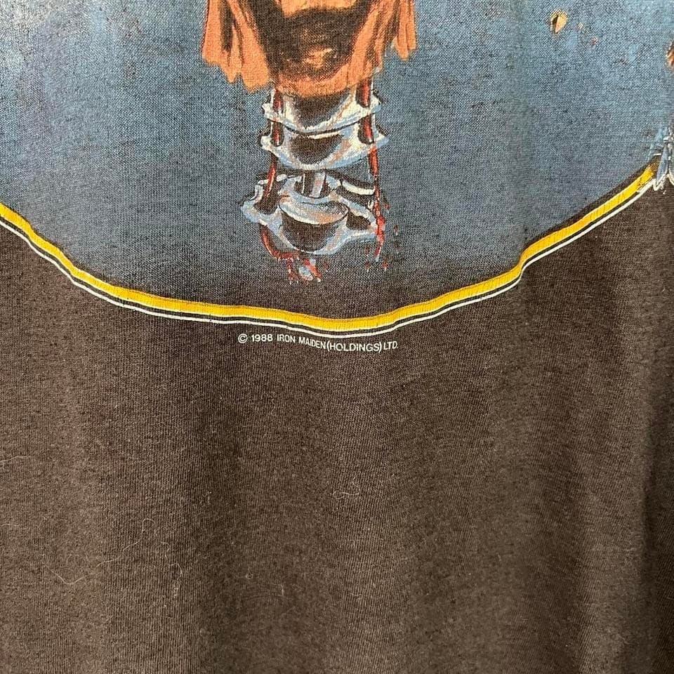 Vintage 1988 Iron Maiden can I play with madness shirt. 4