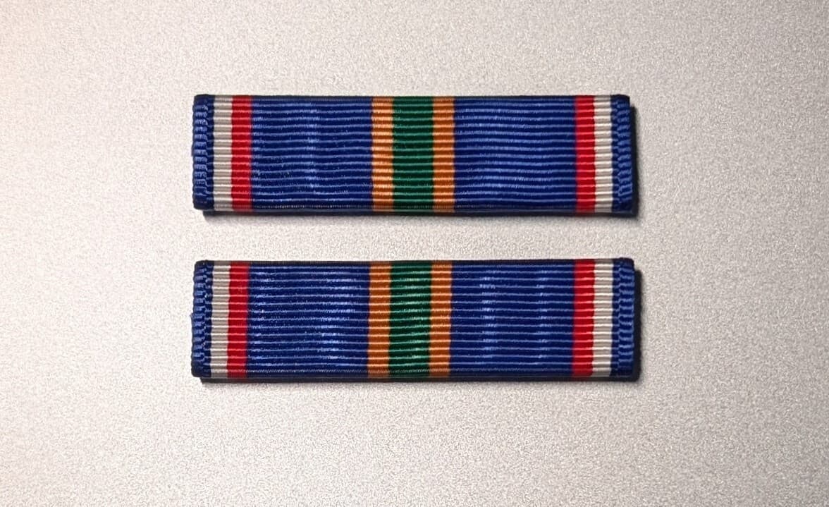 Moiré Ribbon! Texas Border Security and Support Service Ribbons - New -Set of 2