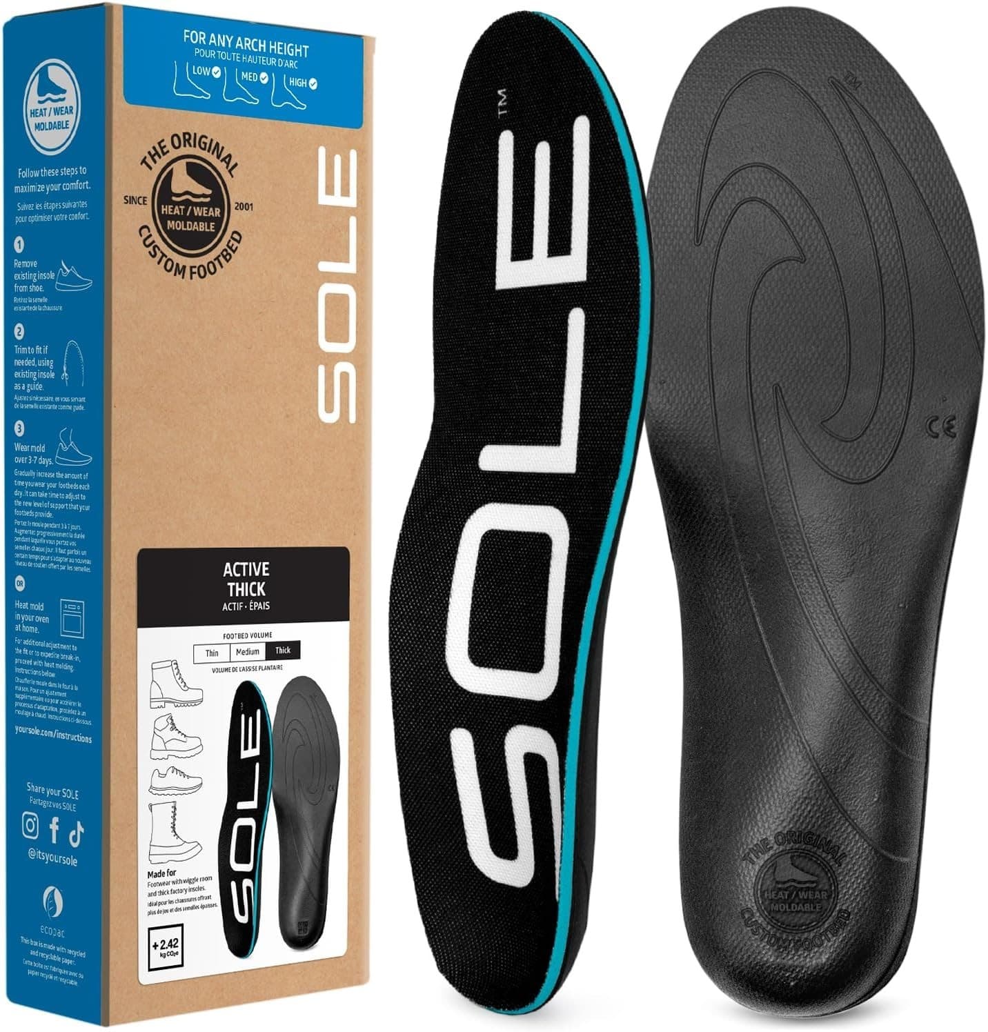SOLE Active Thick Insoles - Full Size / FREE SHIPPING