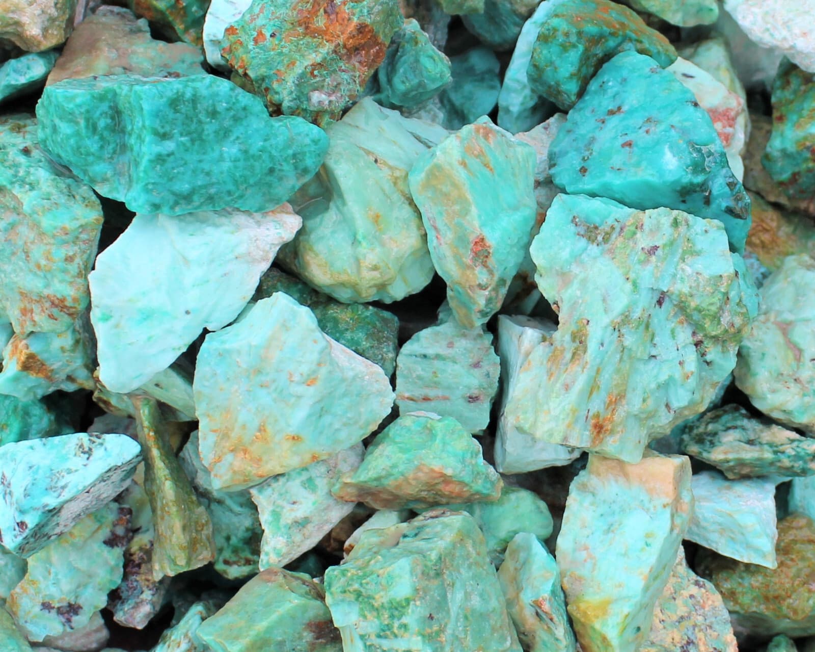 LARGE Turquoise Rough Natural Stones (2-4"): Choose Oz or lb Wholesale Bulk Lots 3