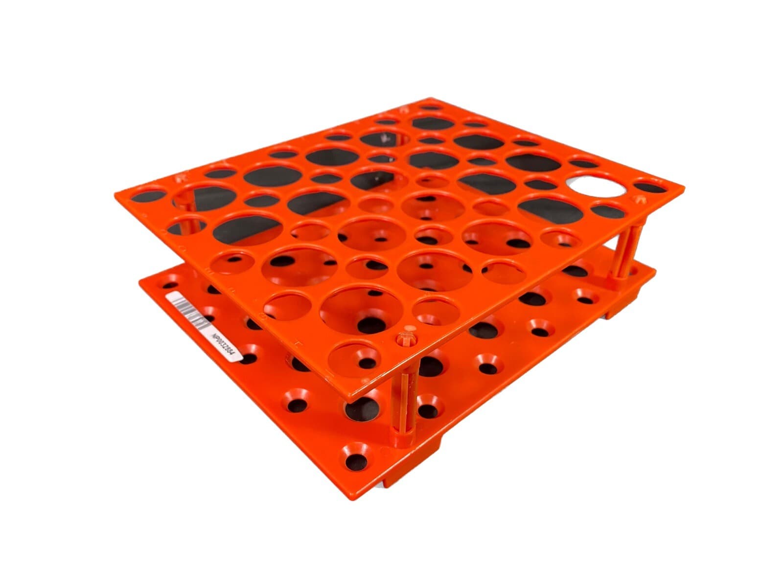 GLOBE SCIENTIFIC 15 & 50mL Orange Centrifuge Tube Rack 50 Places 456930