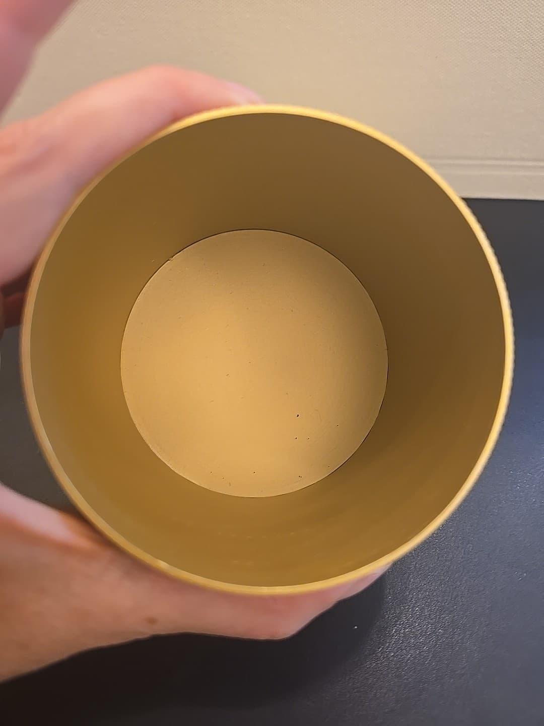 Restoration Hardware Lambeth Knurled Small Canister Lacquered Burnished Brass 4