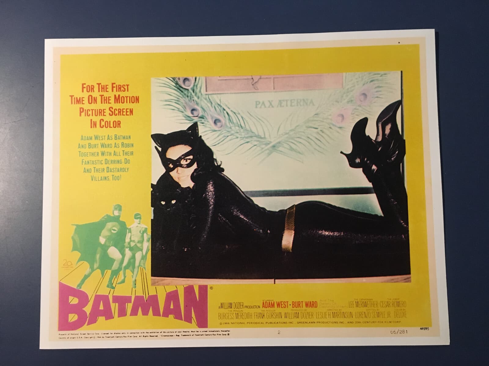 Batman 1966 Movie Lobby Card Featuring Lee Meriwether as Catwoman 3