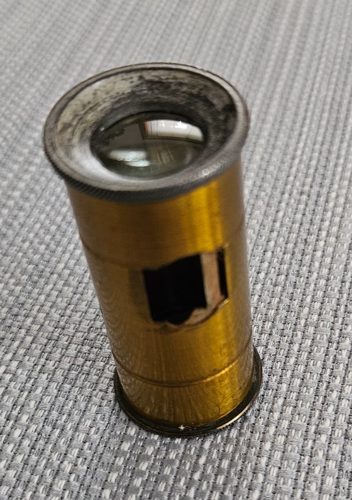 ANTIQUE BRASS FRENCH POCKET MICROSCOPE WITH INSTRUCTIONS 4