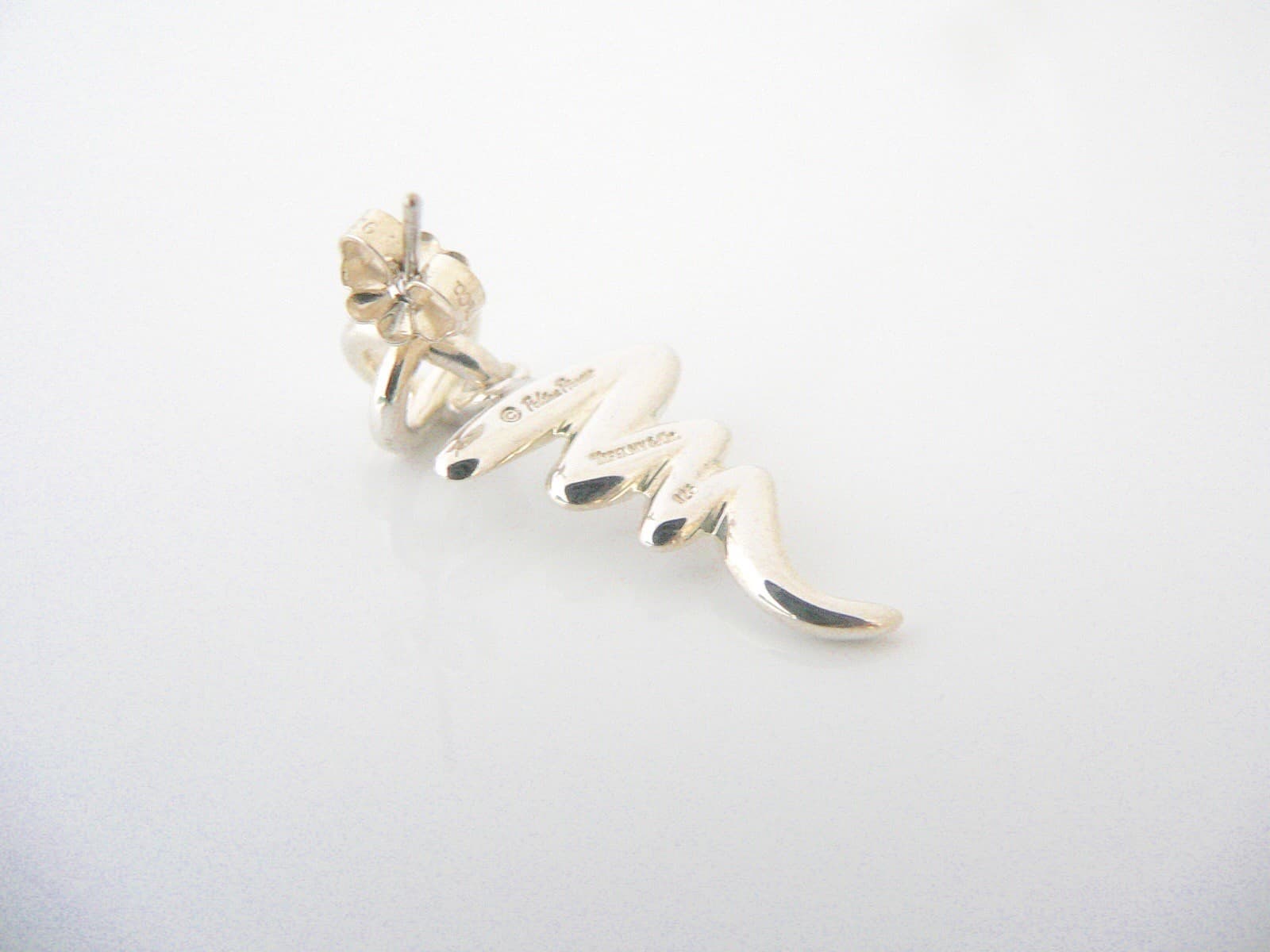 Tiffany & Co Scribble Earrings X Studs Squiggle Dangling Love Picasso Gift 925 3