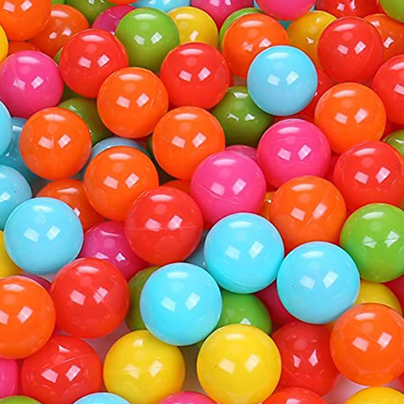 BalanceFrom 2.3" Crush Proof Play Pit Balls w/ Storage Bag, Multicolor(Open Box) 3