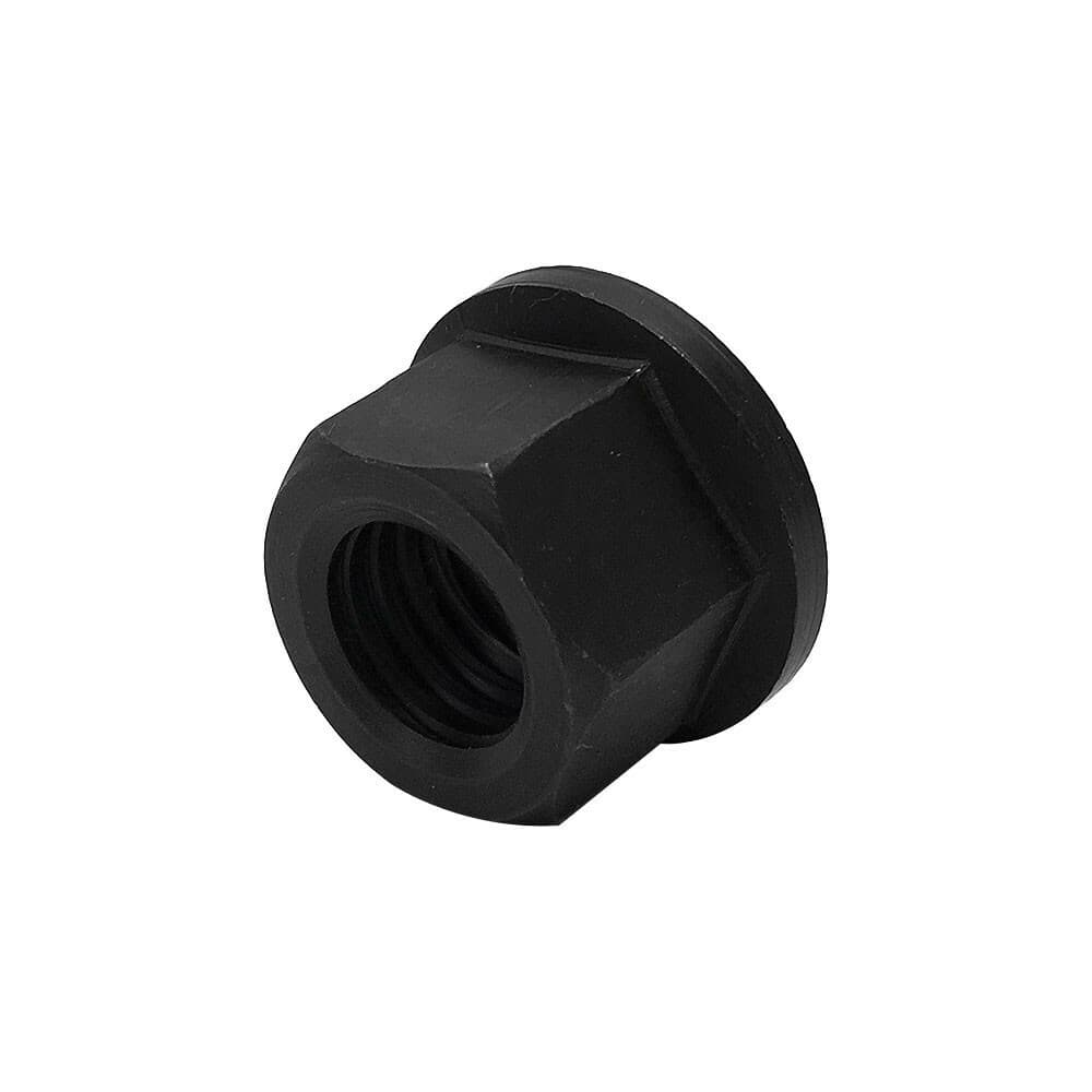 2 Pc Thread Flange Nut 3/8''-16  Steel Hex Threading Black Oxide Finish 3
