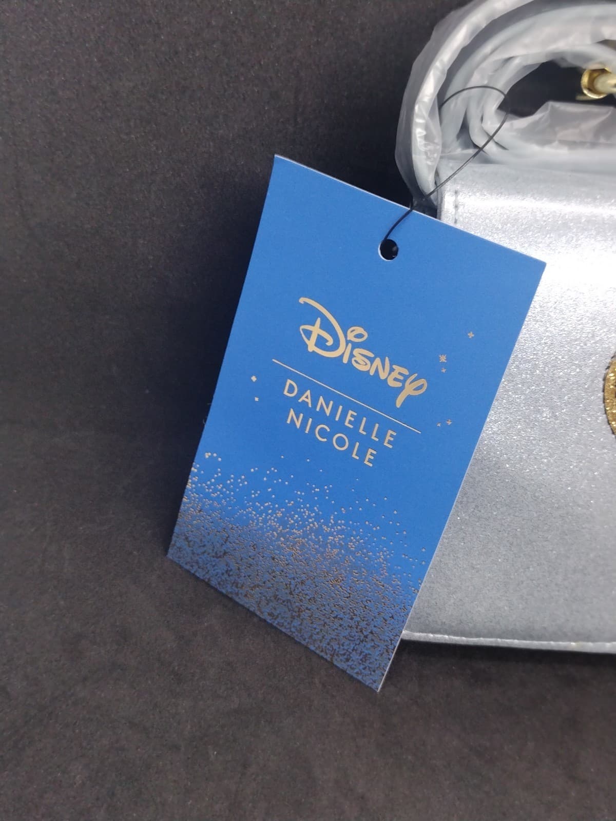 Disney Cinderella Phone Crossbody Bag Purse Danielle Nicole Blue glitter 3