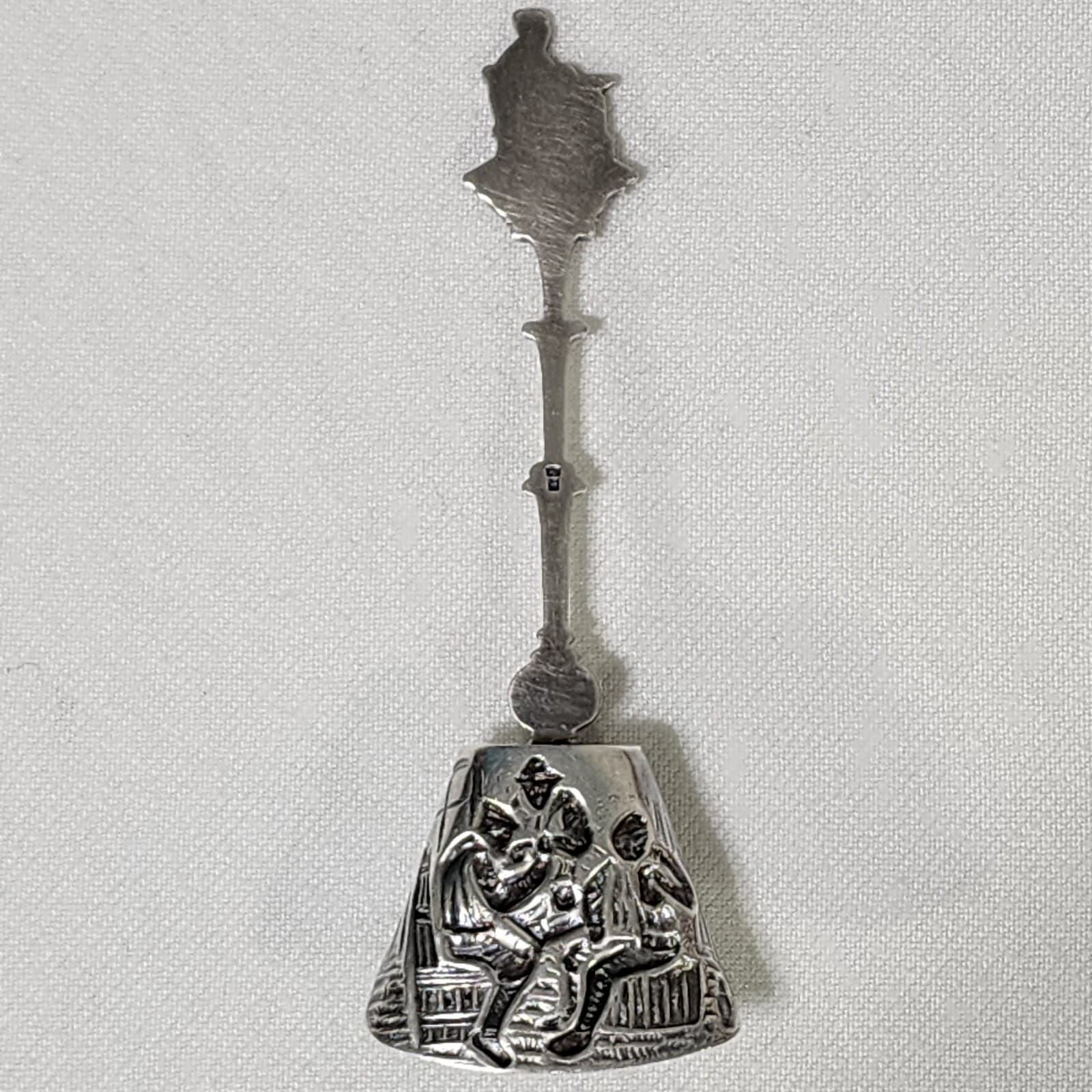 Dutch Silver Plated Spoon Sugar Scoop Souvenir  Holland Netherlands Vtg 1960s 5