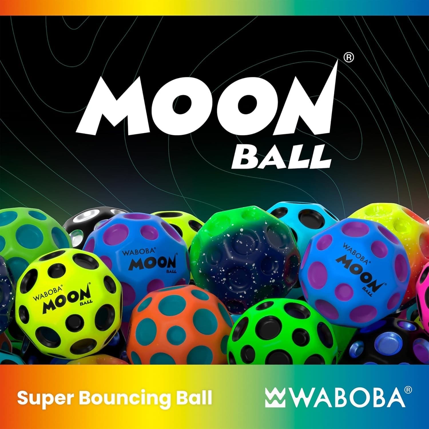 Waboba Dark Side of the Moon Ball, Hyper Bouncing - Blue 2