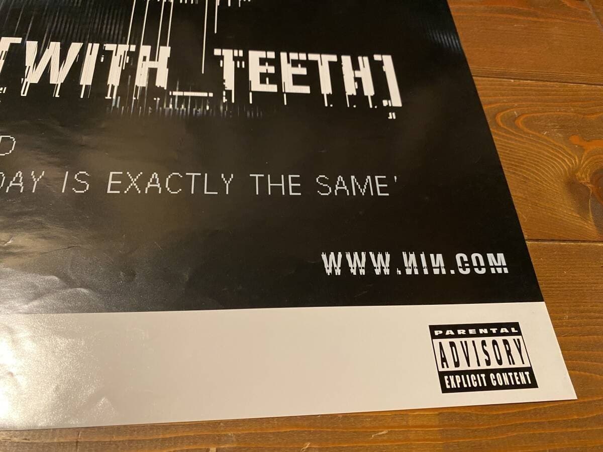 NIN NINE INCH NAILS WITH TEETH Promotional poster 17 x 24 inch Japan 6