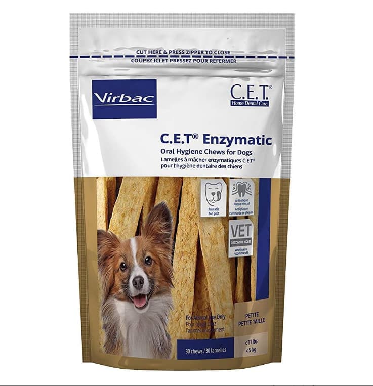 Virbac Enzymatic Oral Chews – 30 Count, Beef Flavor for Small Dog Dental Care 2