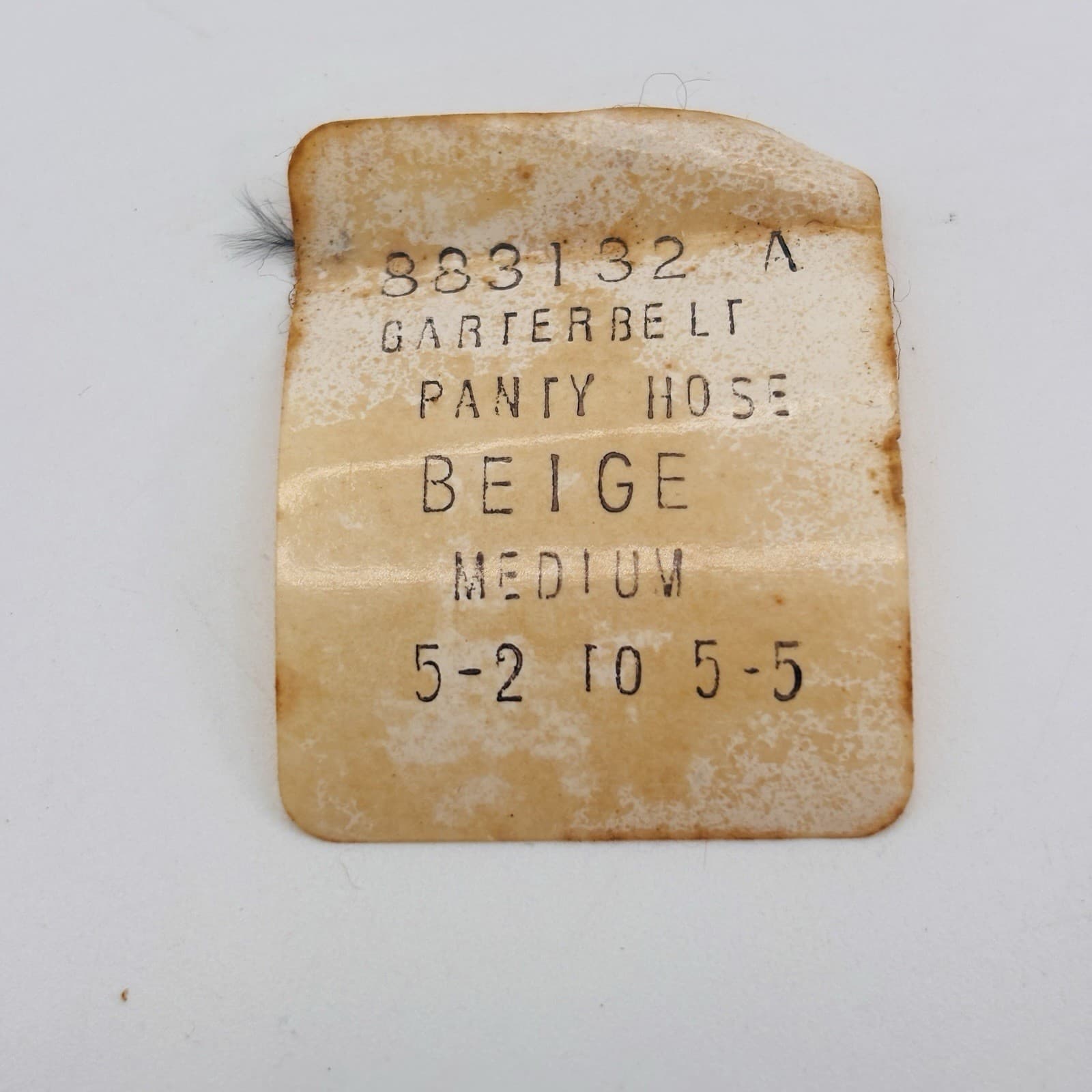 Sheer Flatterie 1960s VTG Tan Pantyhose Garter Belt Look NOS - Med 3