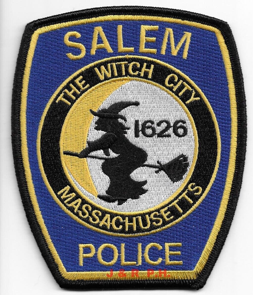Salem Police, MA "Witch City" (4" x 5" size) shoulder police patch (fire)