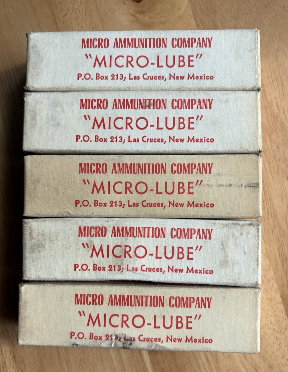 Qty 5 - Micro Lube Bullet Lube In Original Boxes By Micro Ammunition Company 2