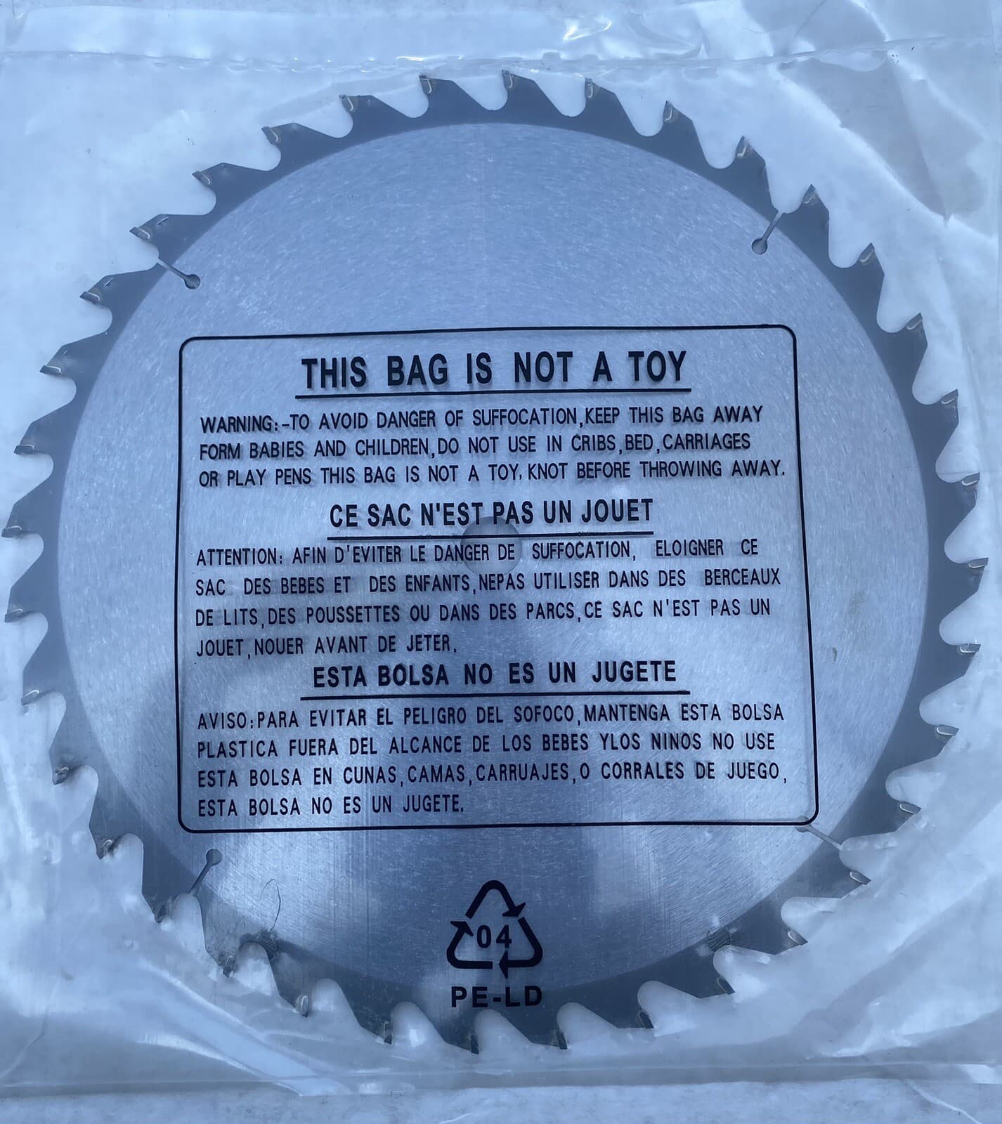 10" x 5/8” x 36T w/ 5/8" Circular Saw Blade - New 3