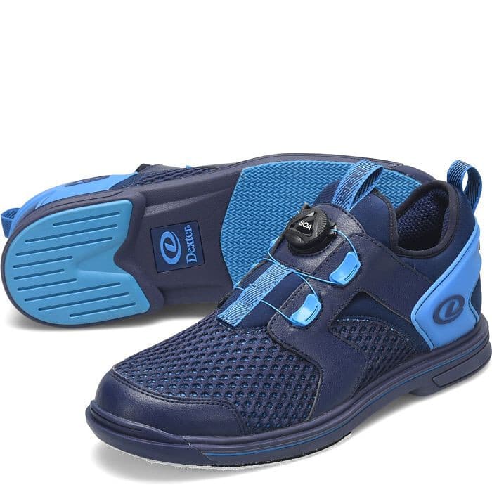 MENS DEXTER DEXLITE PRO BOA NAVY RIGHT HAND BOWLING SHOES - SIZE 9 1/2 BRAND NEW 3