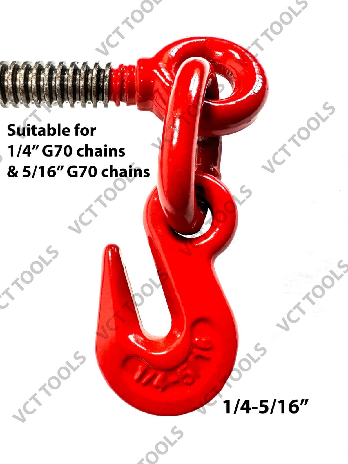 4 x Ratchet Chain Load Binder 1/4" - 5/16",Chain Hook Tie Down Rigging Equipment 4