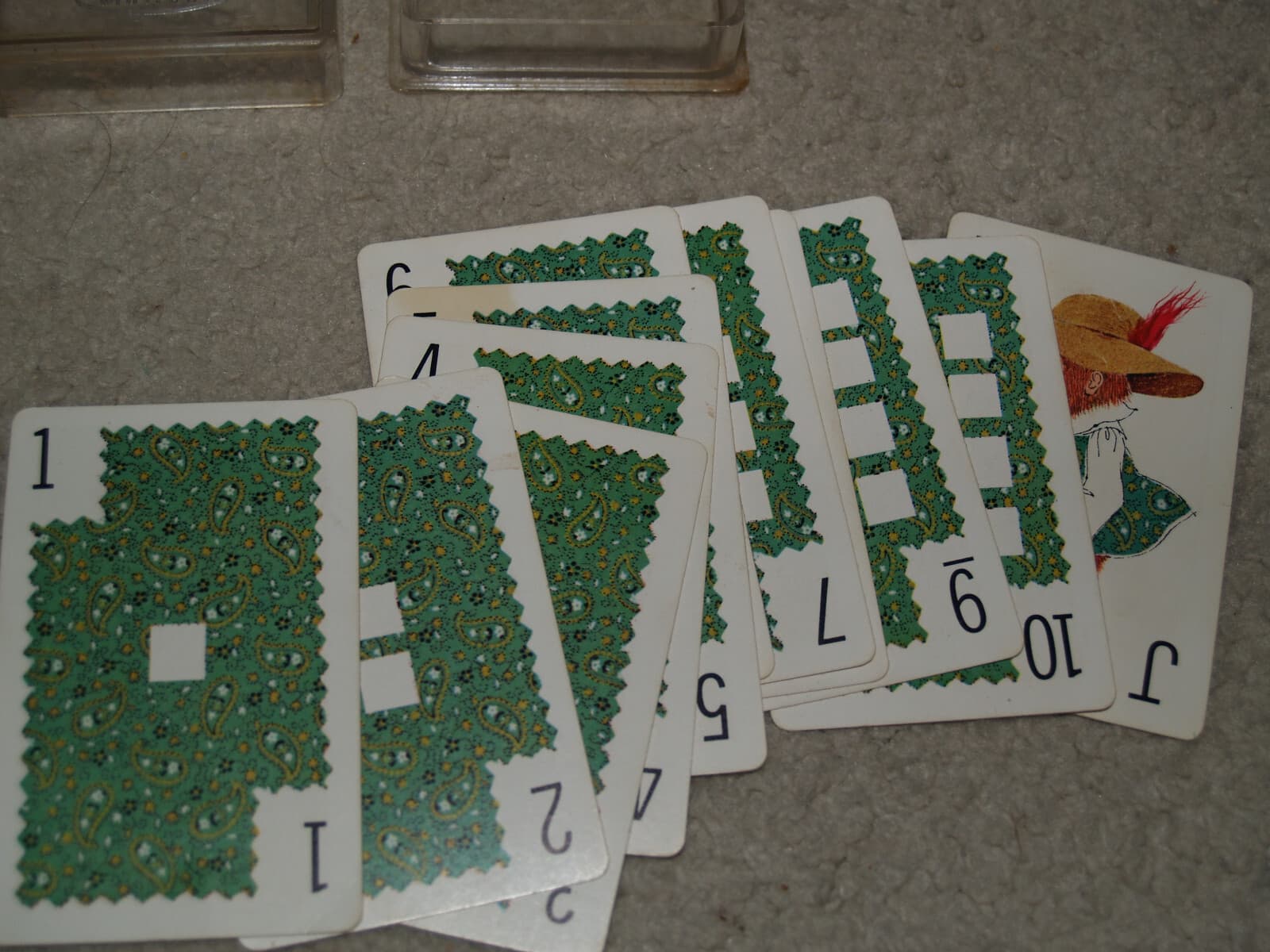 Vintage 1965 Whitman Slap Jack 45-Card Deck Plastic Case #4499 5