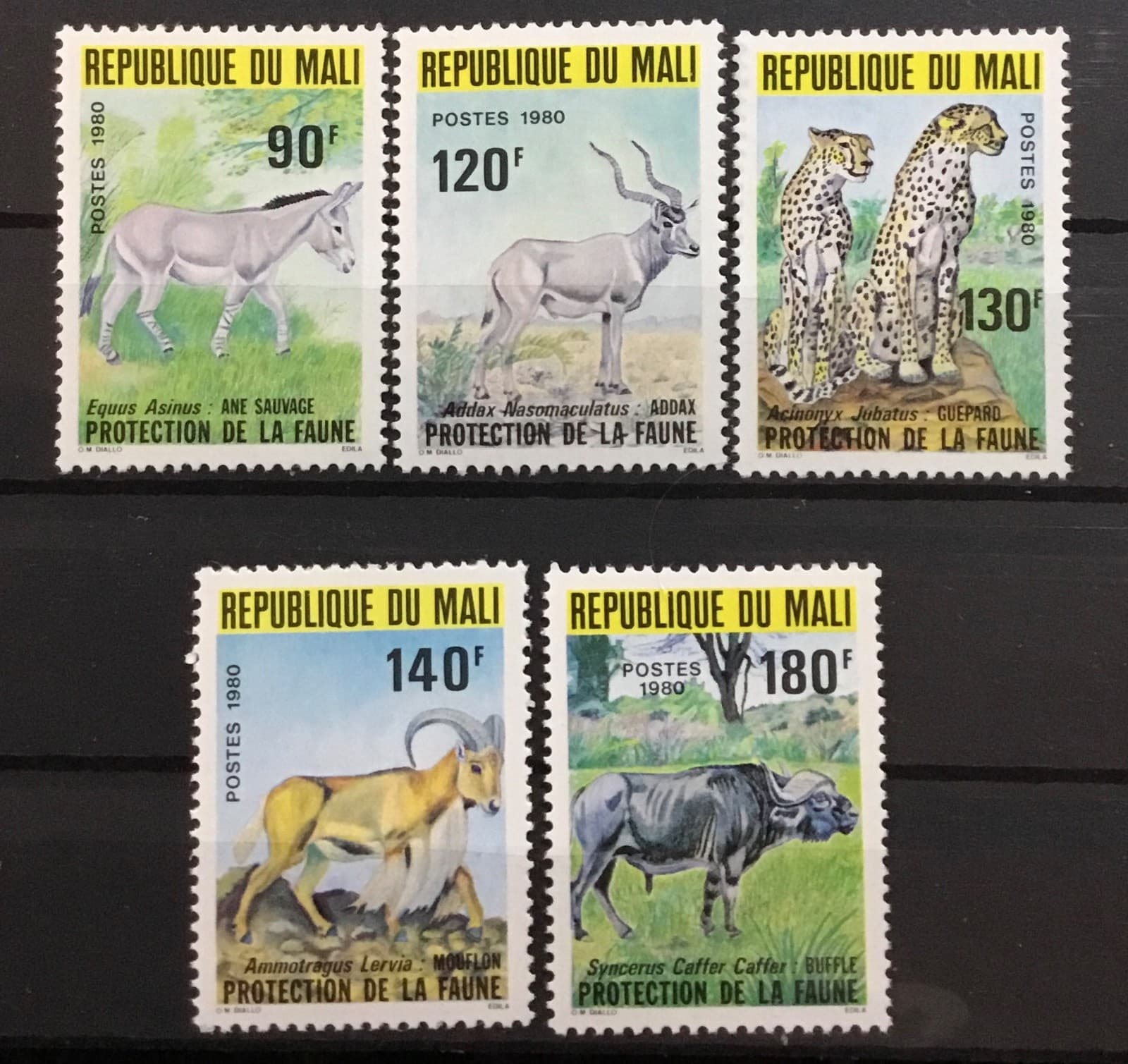 MALI #358-362. ANIMAL CONSERVATION. MNH