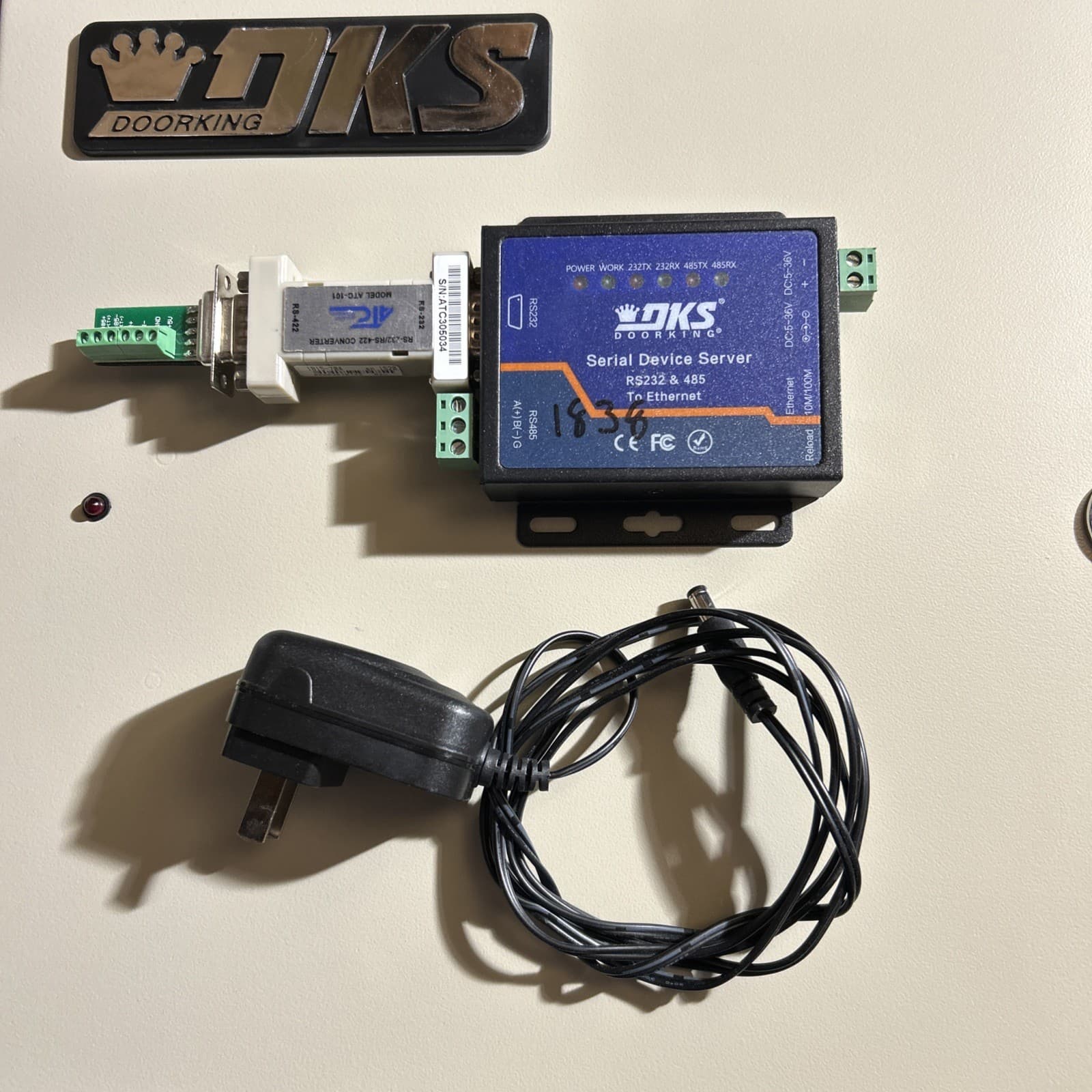 Doorking 1838-010 w/1830-404 chip plus 4 Prox Readers and 1830-180 Convertor  4