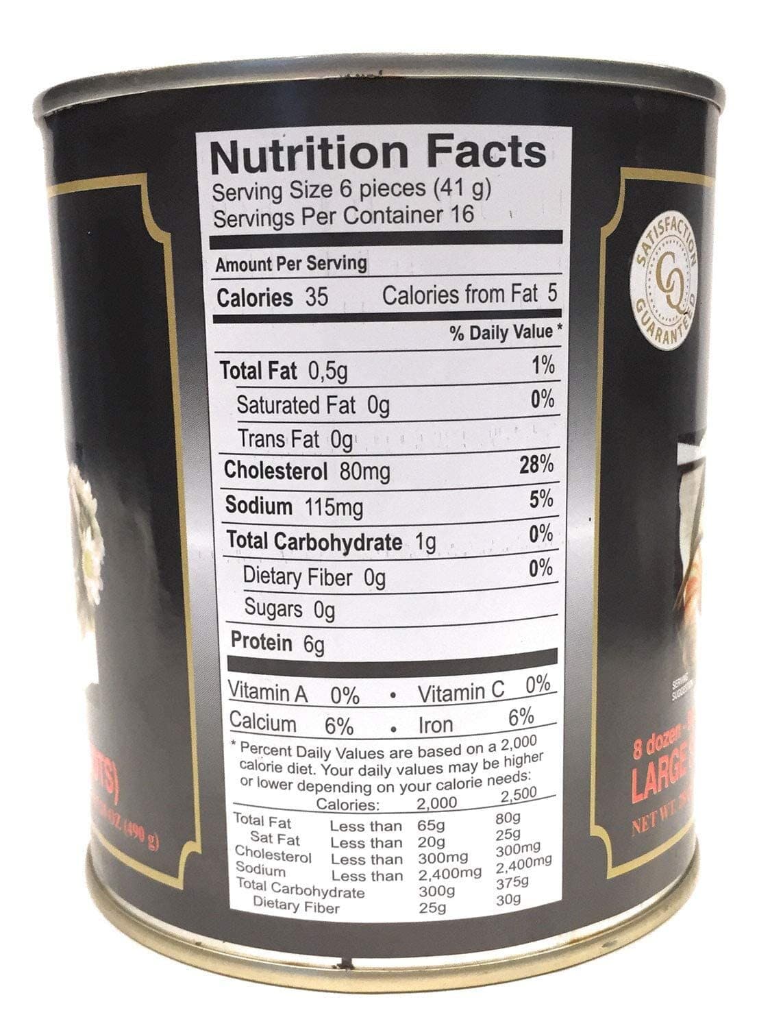 Chefs Quality Escargots Large Snails 28 Oz (17 Oz When Drained) 8 Dozen/96 Count 2