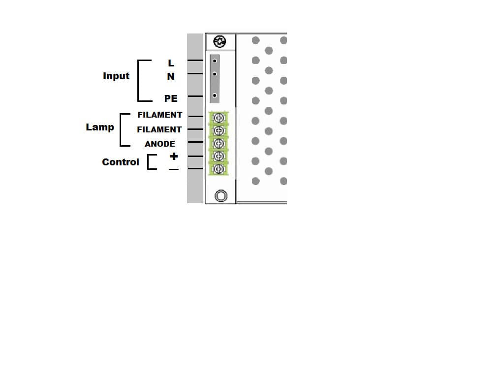 Deuterium lamp power supply and lamp pack  D2 2.5v spectrometer testing 2
