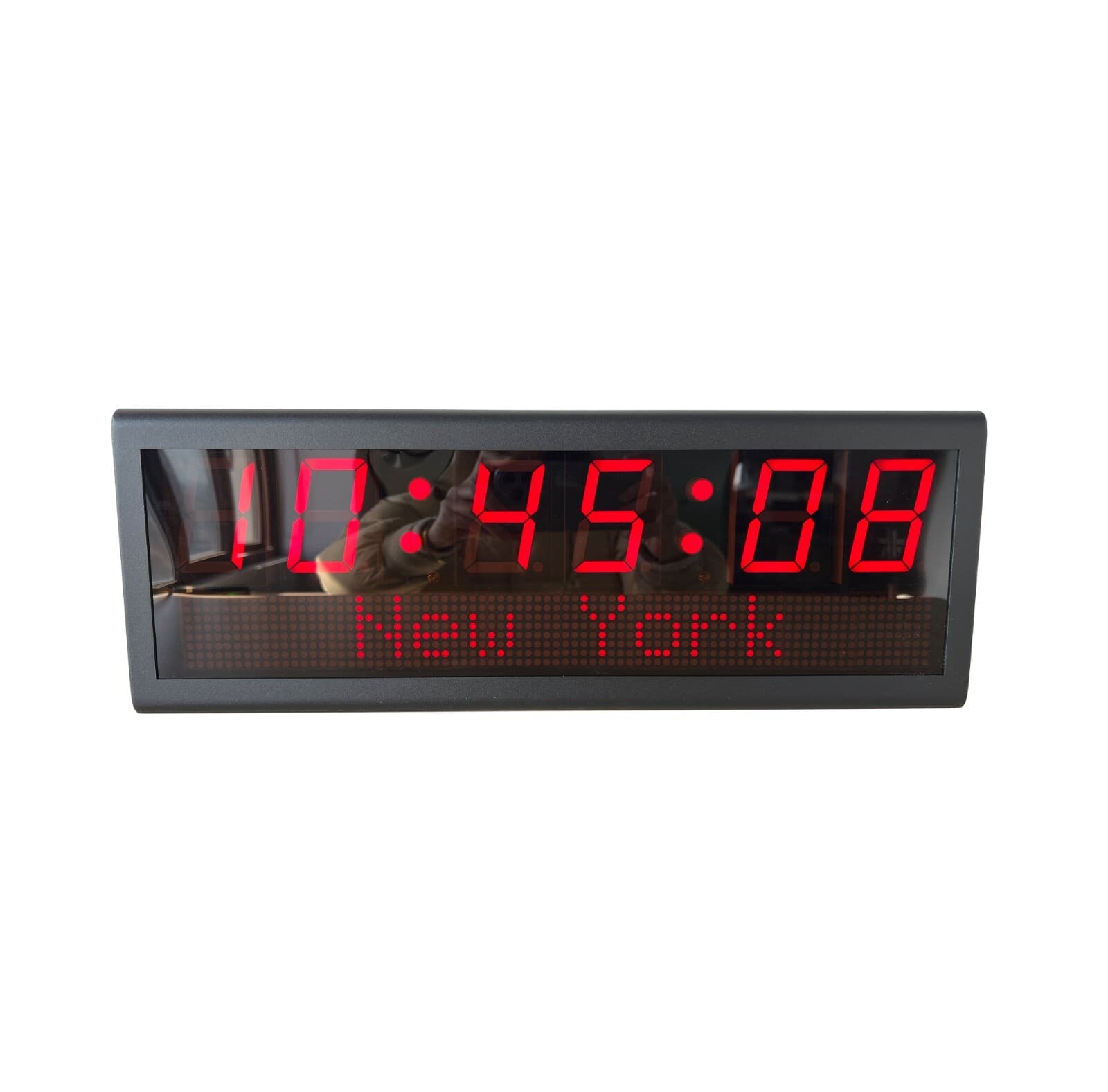 LED NTP PoE Clock for Home Decoration, Network Synchronized, Automatic DST Reset 6