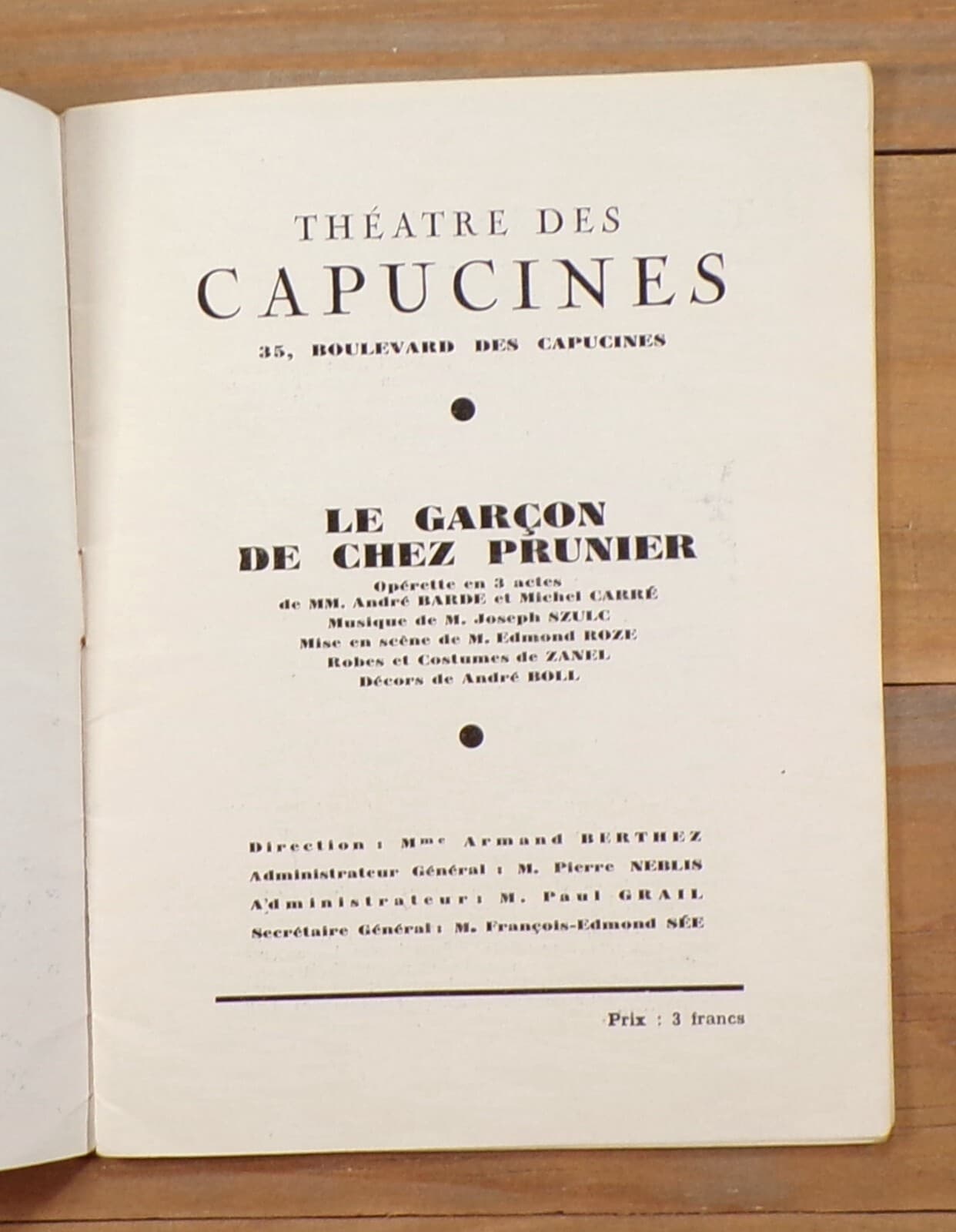 1930's French Theatre Program ~ Deco Ads ~ VLADIMIR BARJANSKY Art 2
