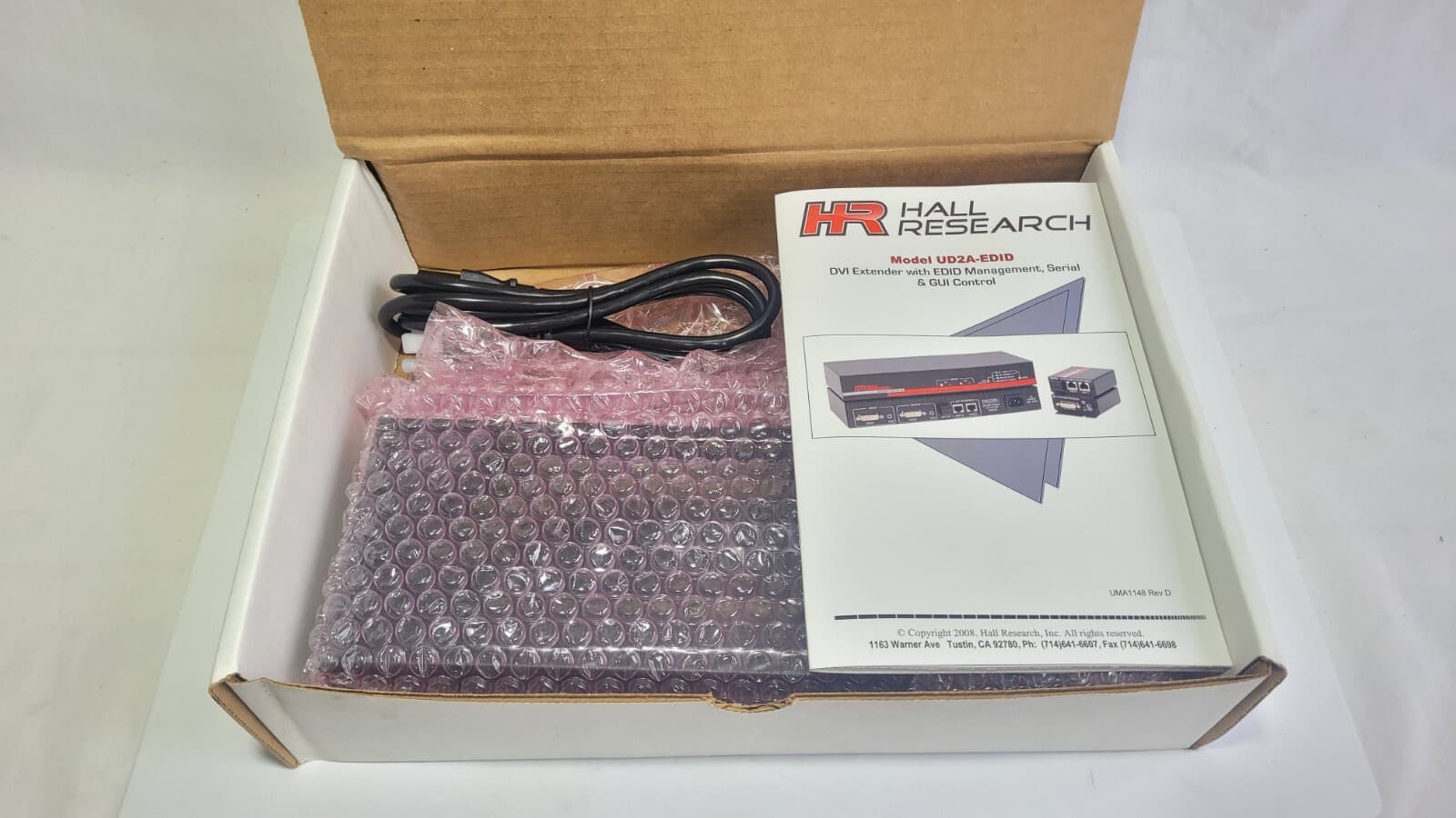 Hall Research UD2A-EDID-S DVI Extender W/ EDID Management, Serial & GUI Control 5