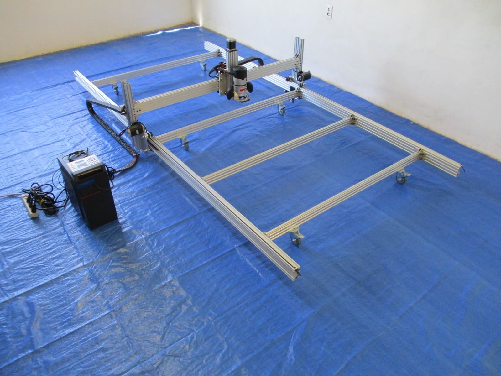 3000X1500 MM SHOWMAN CNC Hybrid CO2 Laser & Router Engraving Cutting Machine KIT 3