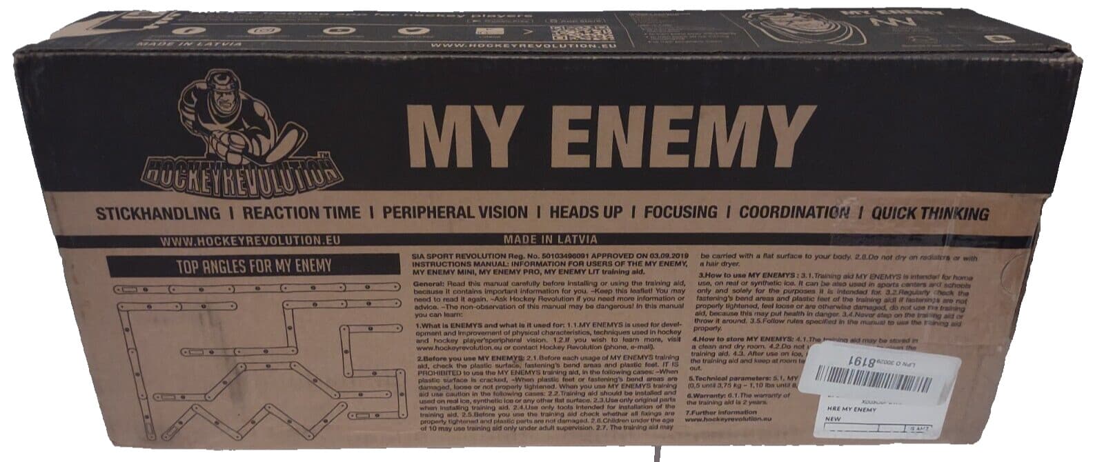 Hockey Revolution My Enemy Stickhandling Trainer Puck Control Reaction Time Aid 3